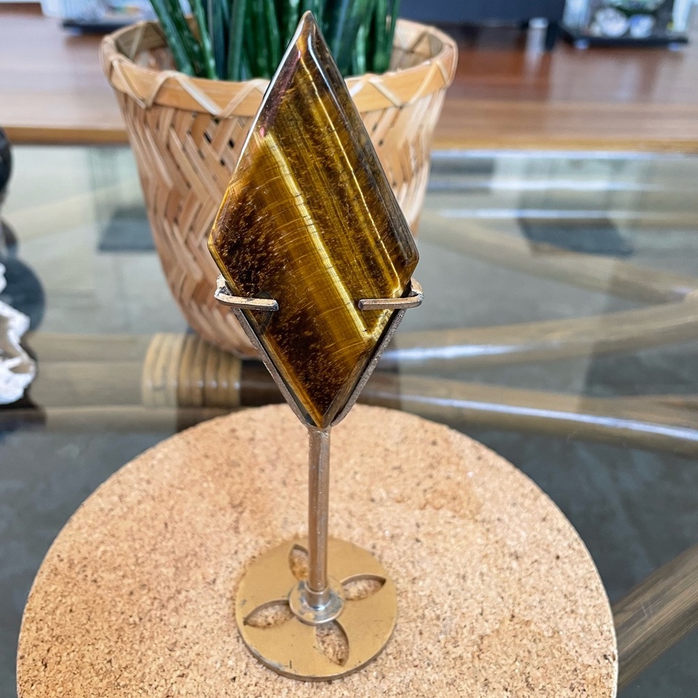 Tiger’s Eye Diamond with Stand